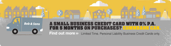 Business credit card 0% p.a. interest on purchases for 5 months Business credit card 0% p.a. interest on purchases for 5 months