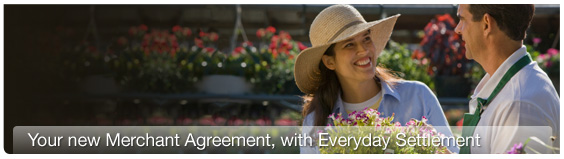 Your new merchant agreement with everyday settlement
