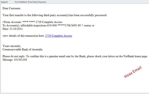 example of a hoax email