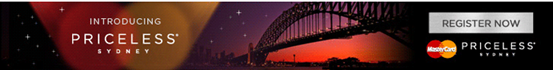 MasterCard Priceless Sydney