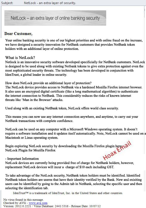 example of a hoax email