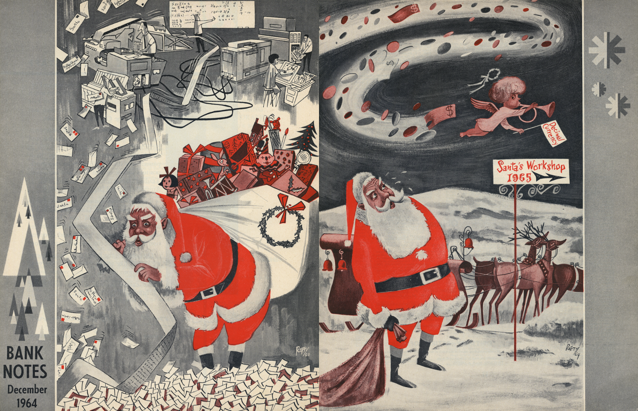 Christmas 1964 cover of Bank Notes