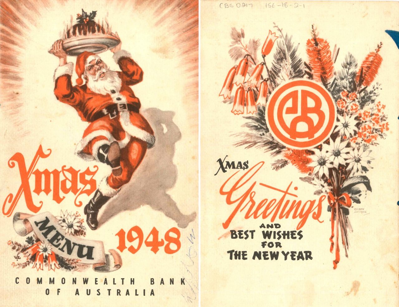 1948's Christmas menu