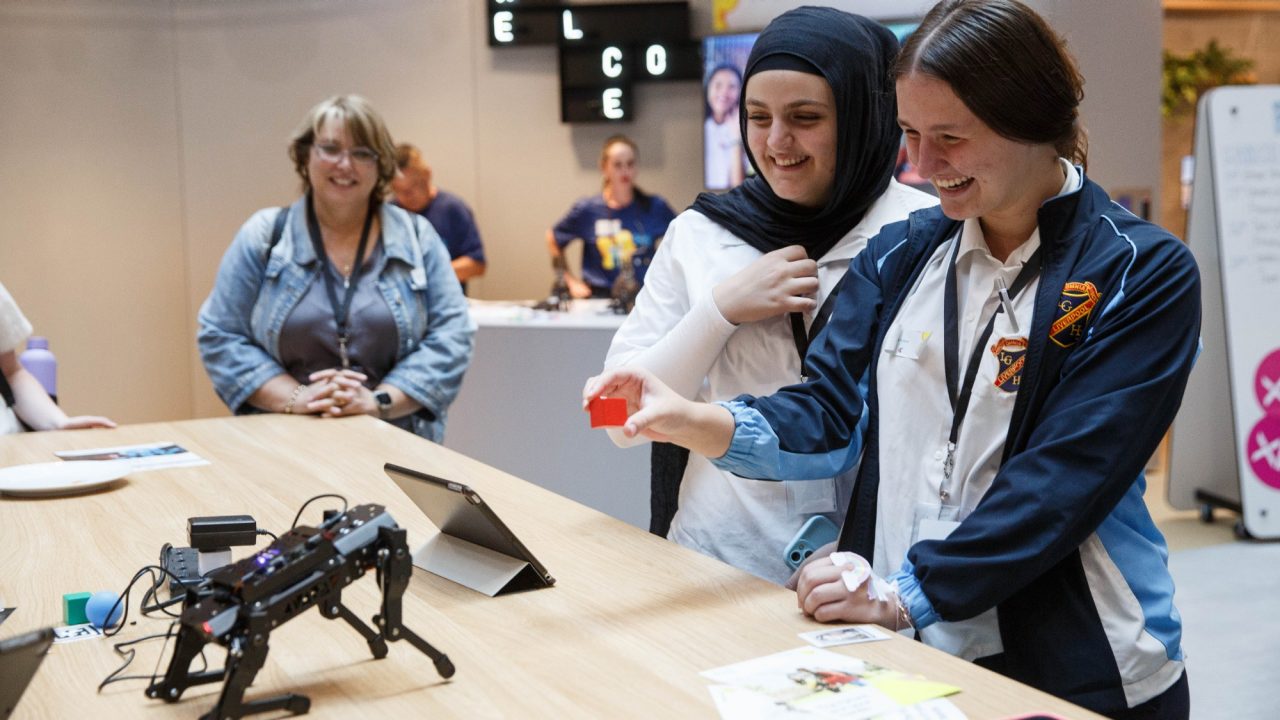 Robotics demo at Girls in Tech 2024