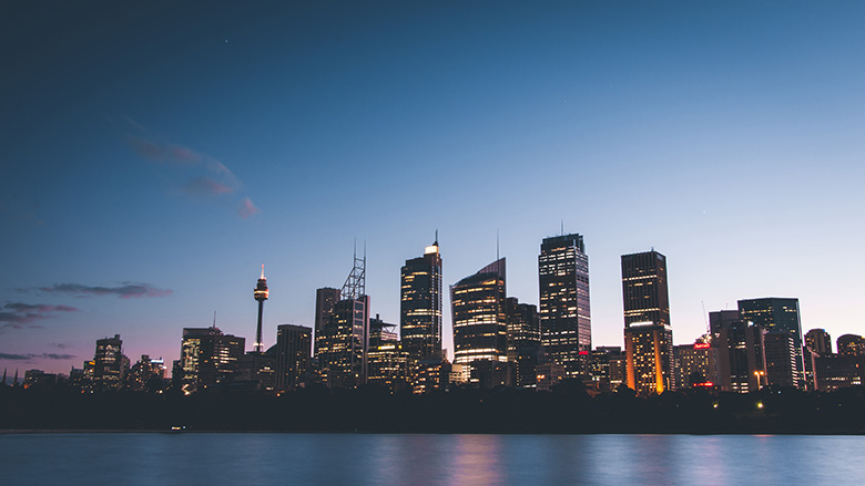 sydney at sunset