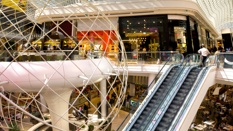 Shopping centre interior