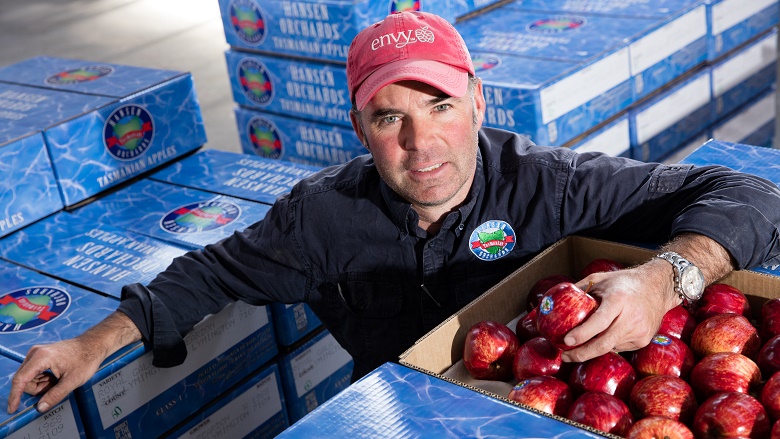 Agri Insights Tasmania - apple farmer photo