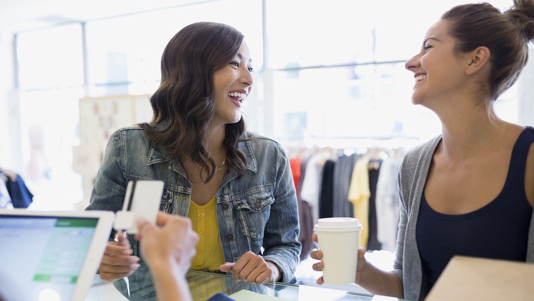 Women in shops