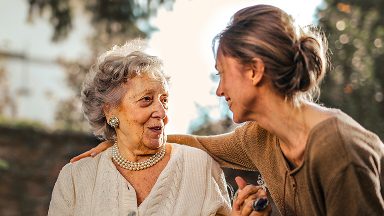 Mother and daughter image