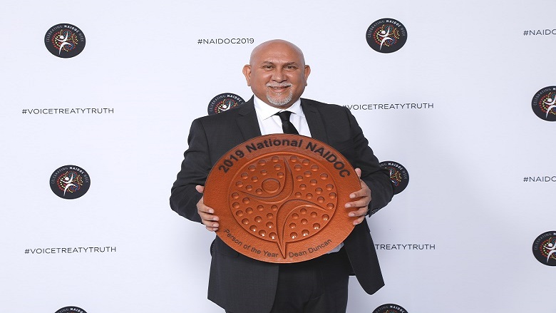 Dean Duncan, the 2019 NAIDOC Person of the Year winner