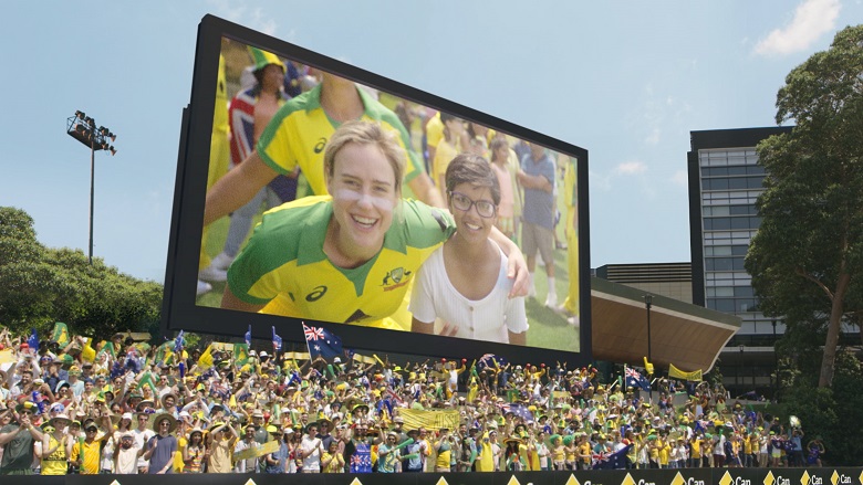 Ellyse Perry on the big screen 