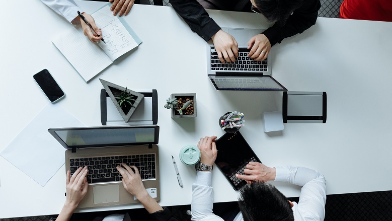 People at desk