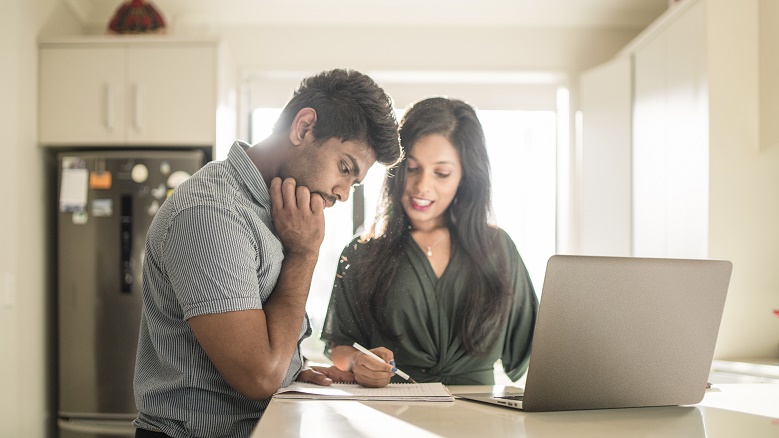 couple at computer