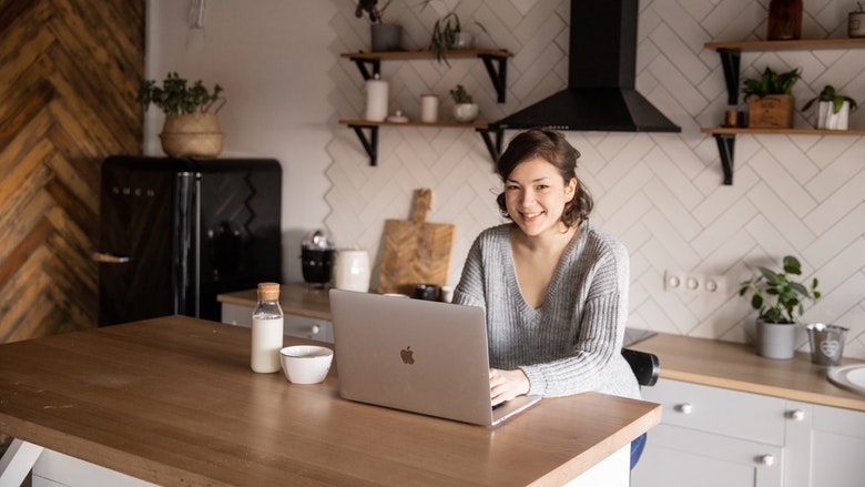 Woman on computer