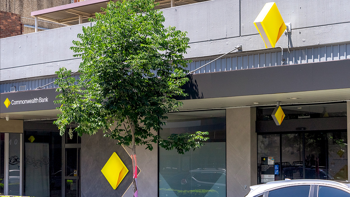 CommBank branch sign