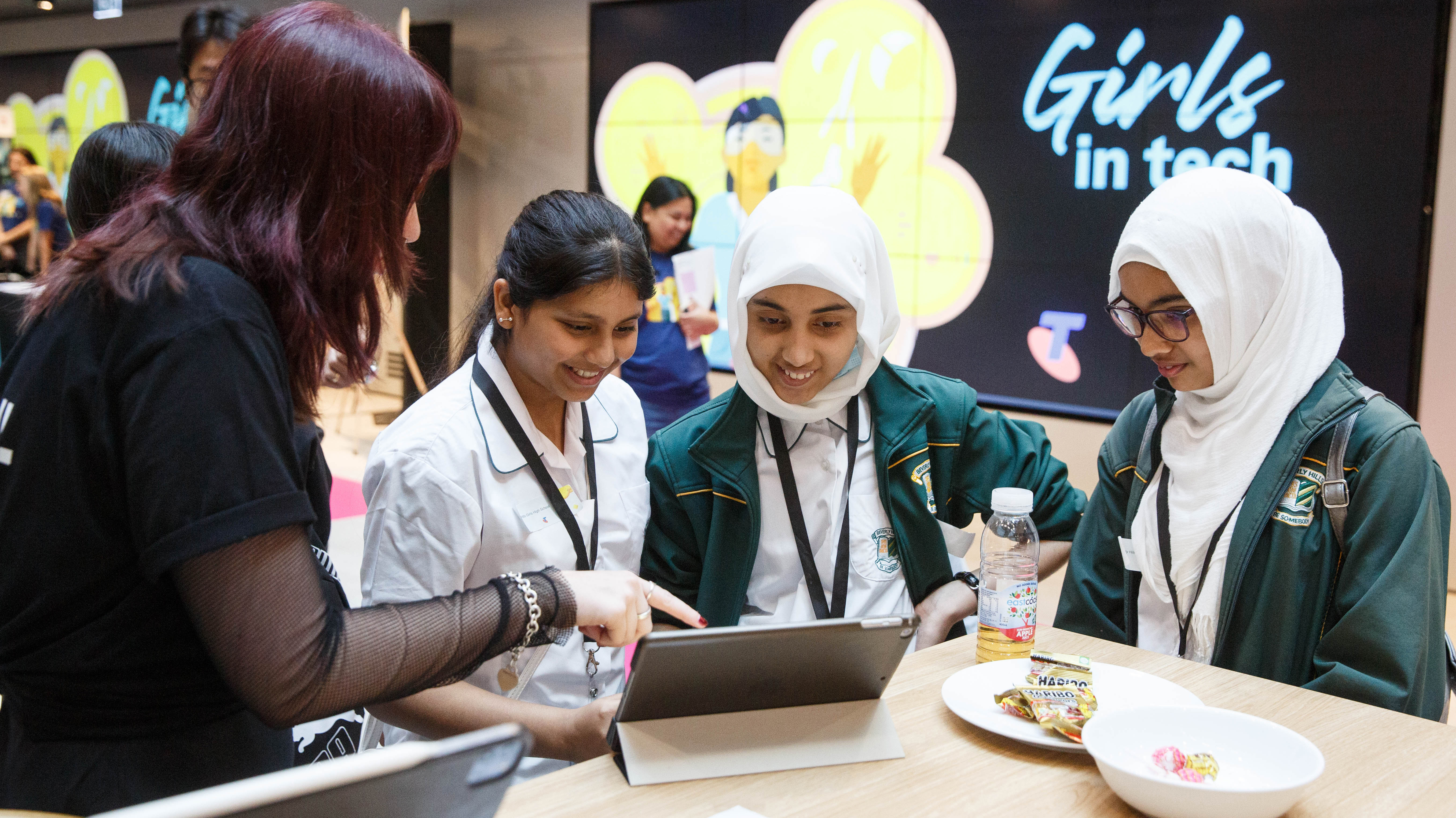 Students at Girls in Tech 2024