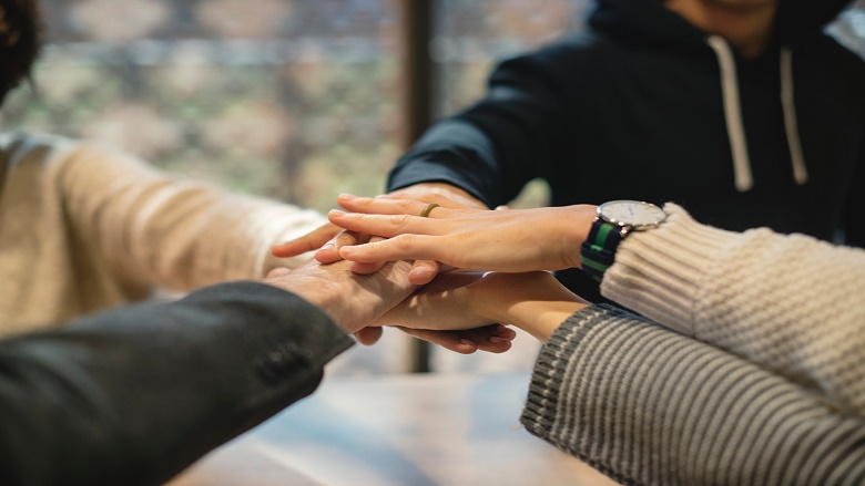 hands together celebrating