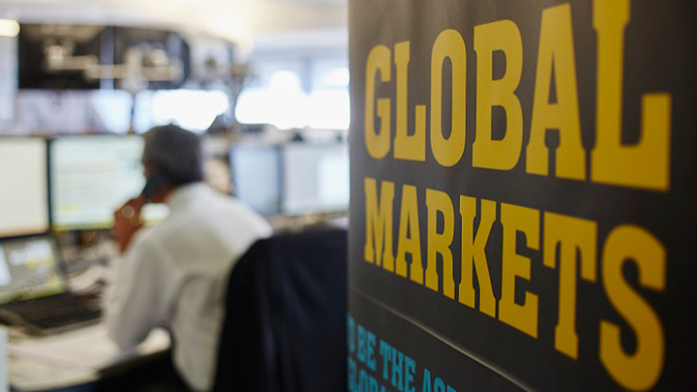 Global markets image of trader