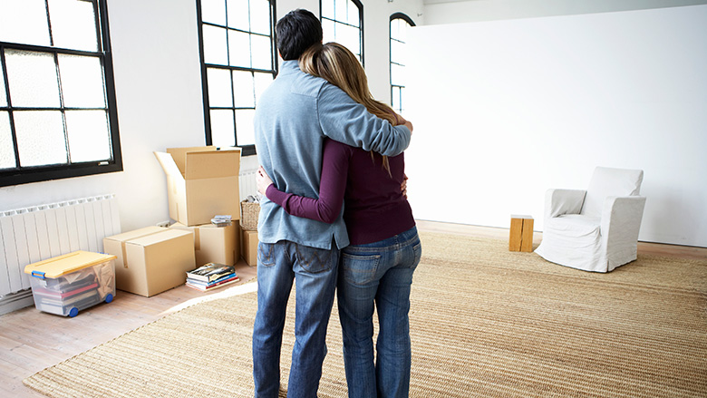 couple moving house