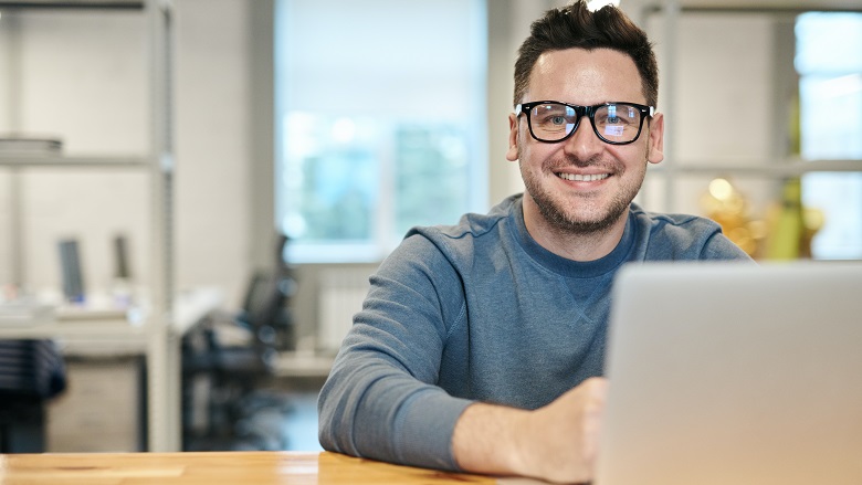 Man at computer