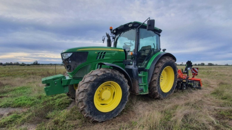 Tractor on VRM Biologik property