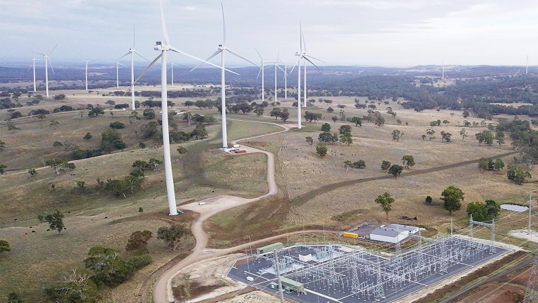 large wind farm in rural NSW