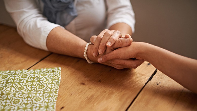 People holding hands