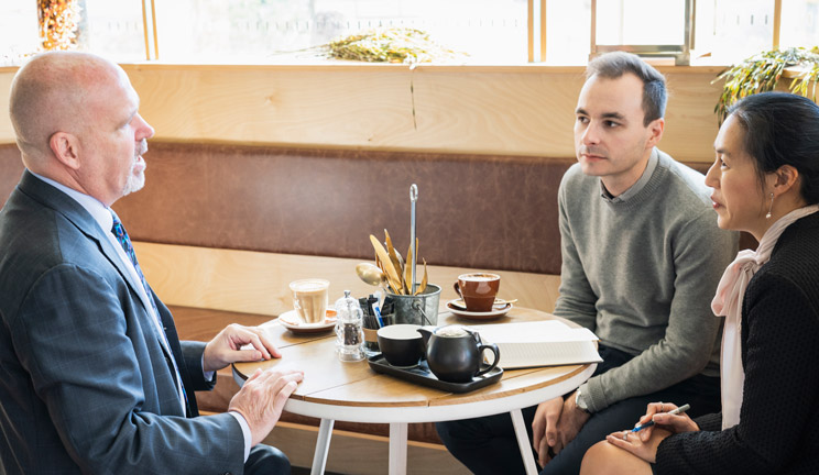 colleagues in a meeting at CommBank