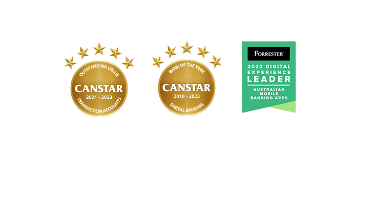 Canstar and Forrester award logos