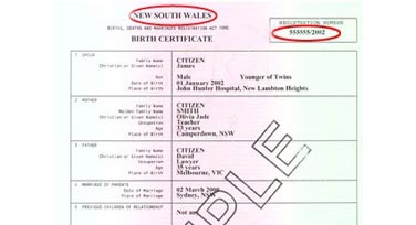 Birth certificate