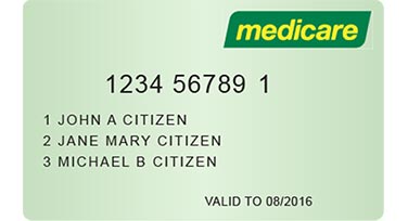 Medicare card image