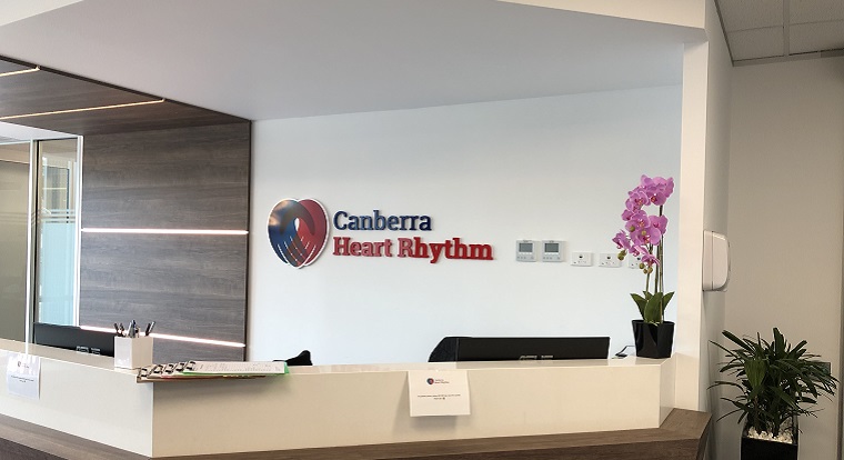 Canberra Heart Rhythm Centre reception area