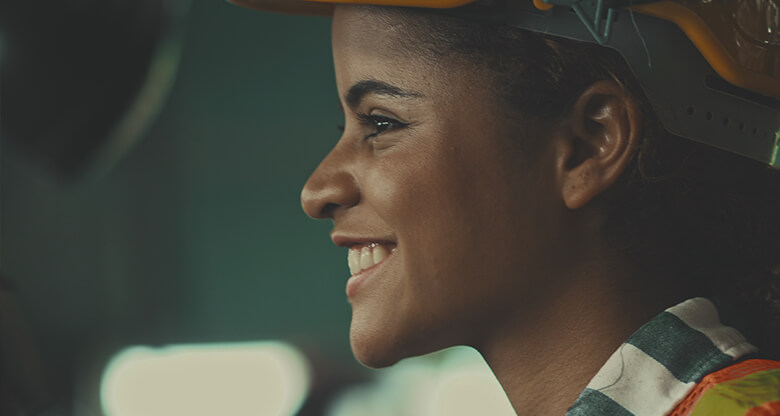 woman in work uniform