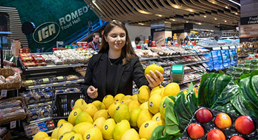 Young woman in a supermarket