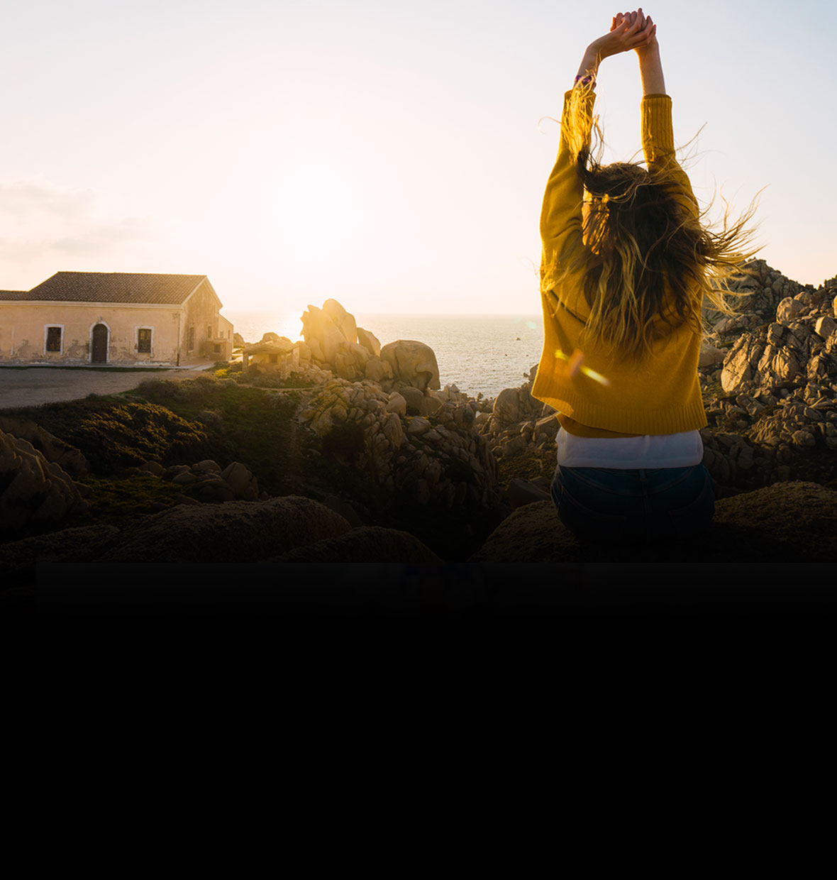Girl stretching