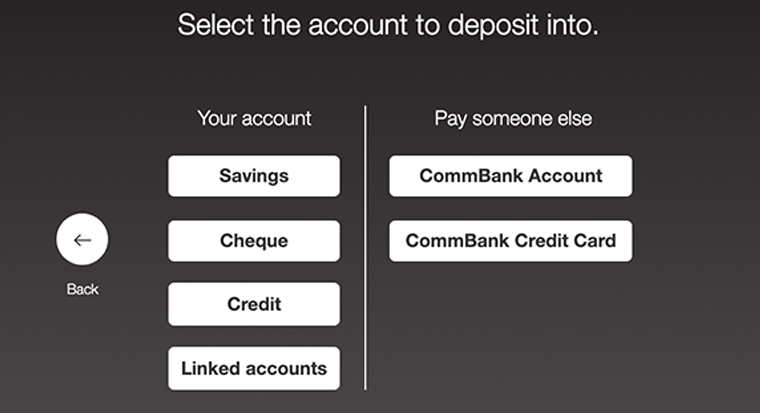Commbank deposit atm credit card Commbank deposit atm credit card