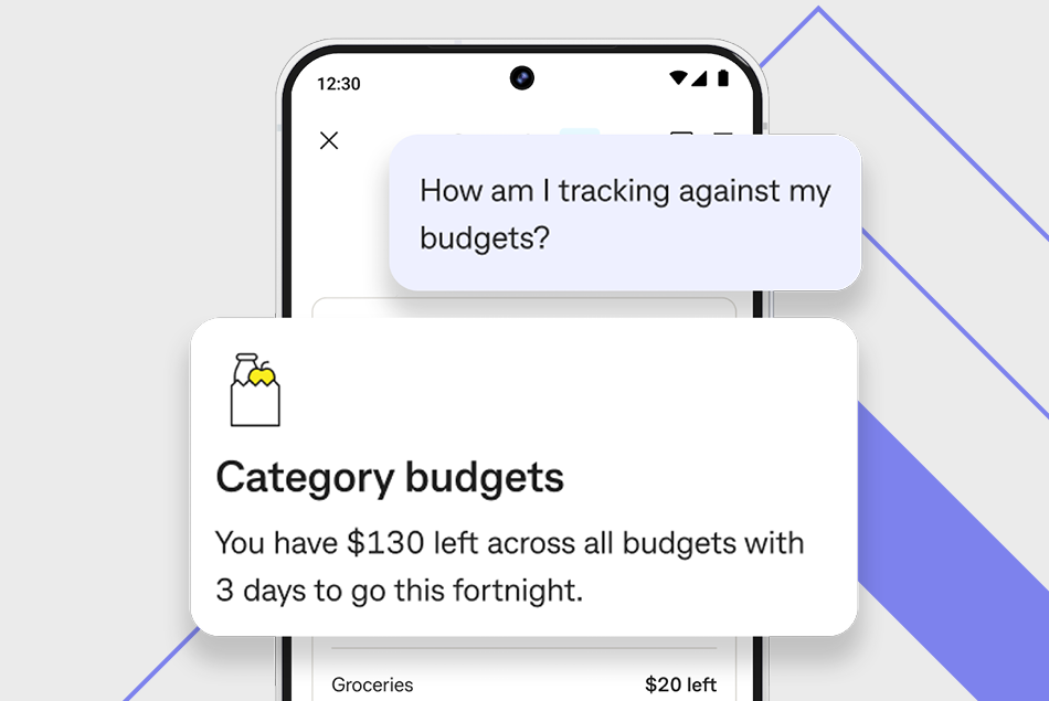 CommBank App screen, showing CommBank Companion screen spend categories