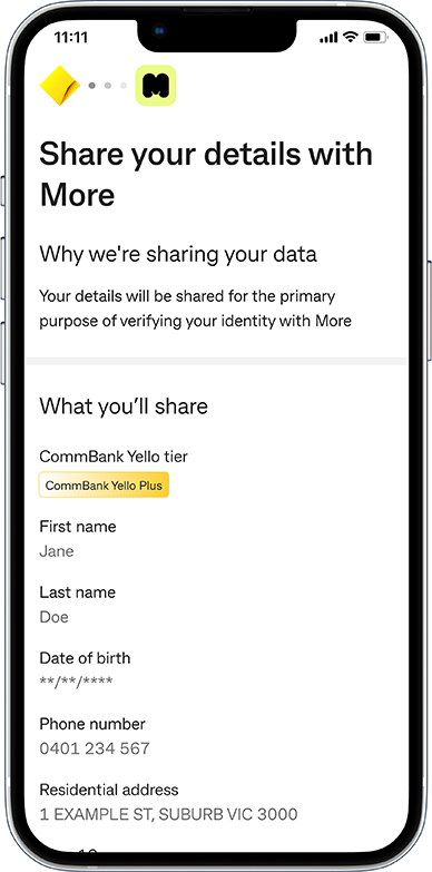 App screen: "Review these details and let us know if this was you"