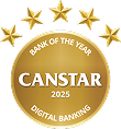 Canstar logo - Bank of the 2025 Digital Banking