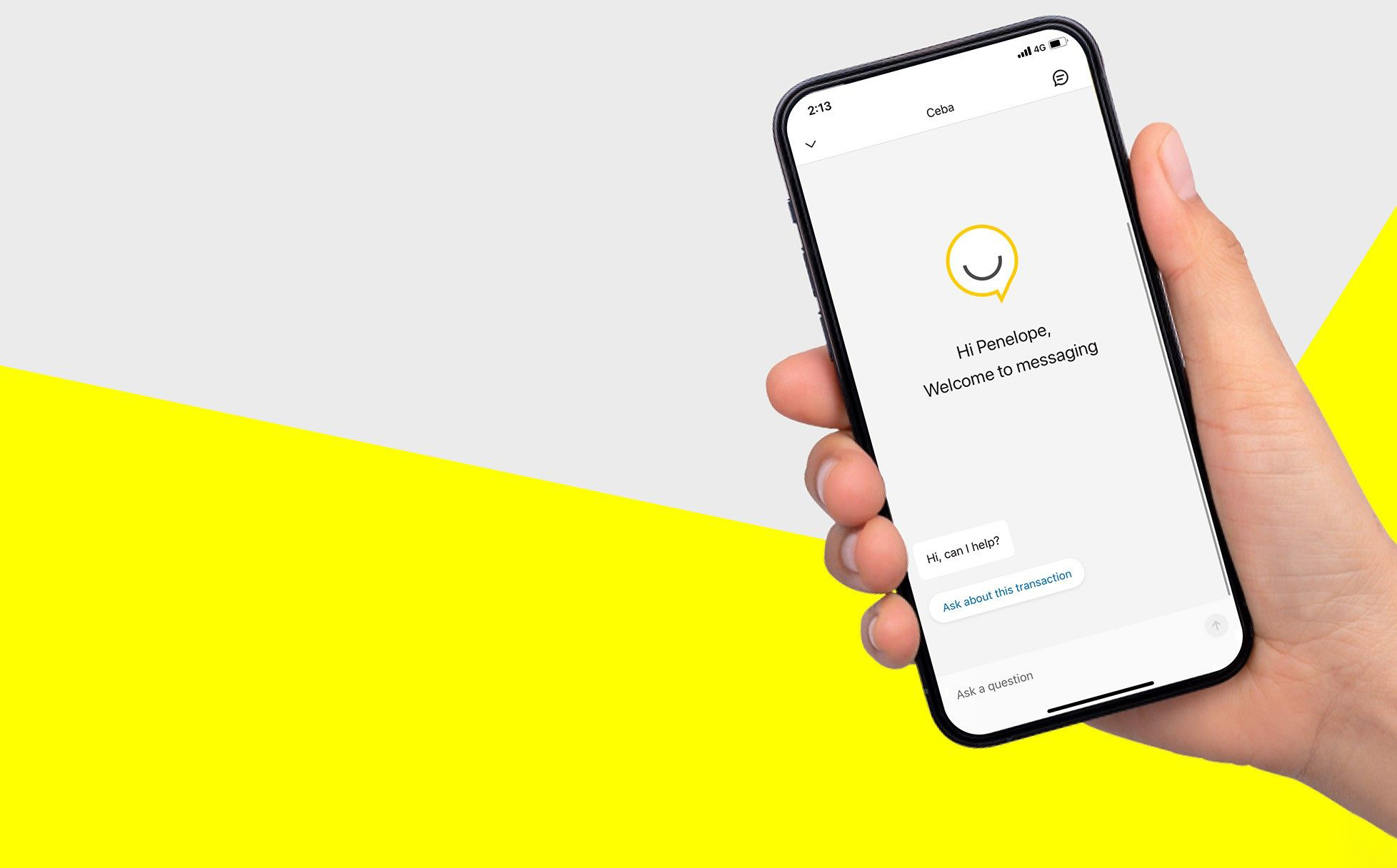 CommBank app messaging screen