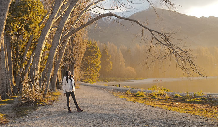 Woman travelling