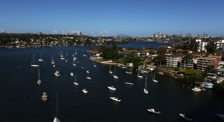 Sydney harbour yachts