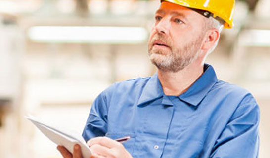 Man in hard hat