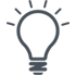 Business idea - lightbulb icon