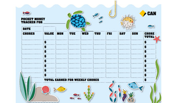 Money Saving Chart For Kids