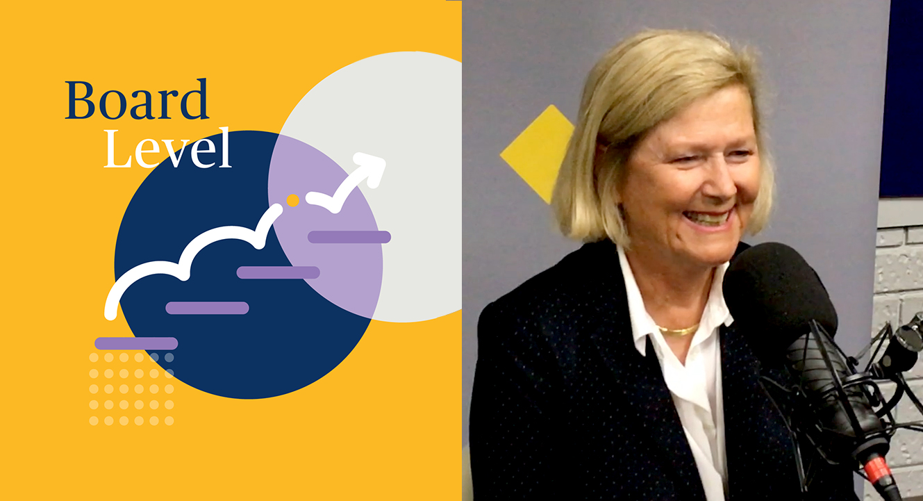 AICD podcasts 'Board Level' - Sally Evans pictured
