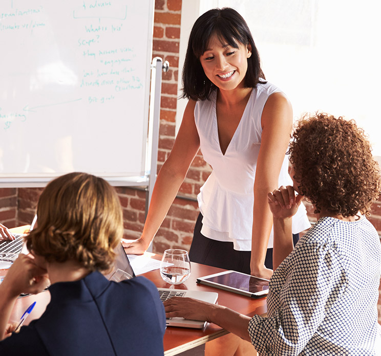 woman in meeting