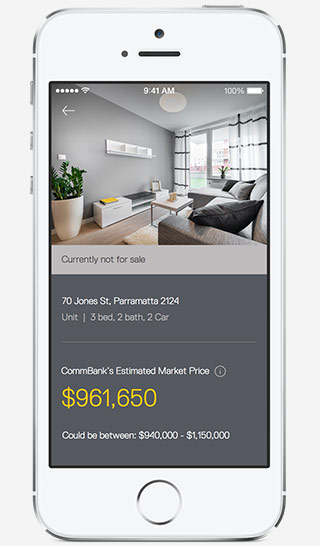 CommBank Property Guide app