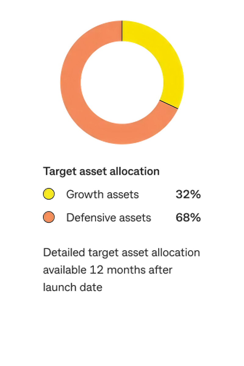 Conservative fund asset allocation chart