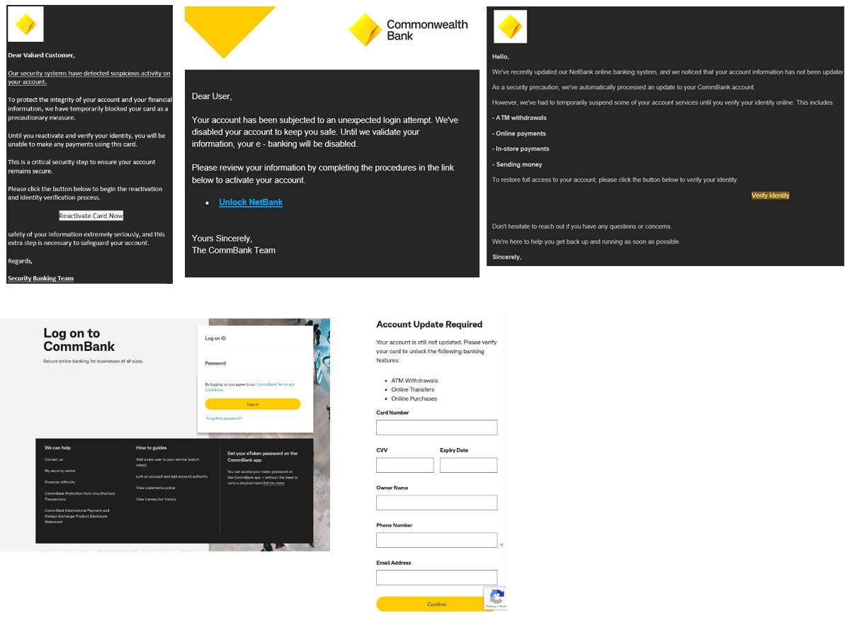Social media scam example